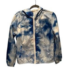 Justice girls 18/20 blue and white windbreaker 👀